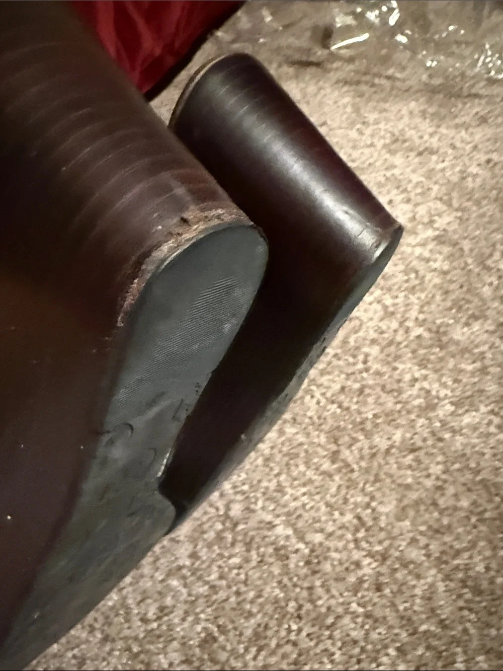 Tory Burch Dark Brown Patent Leather Logo Slide Mules